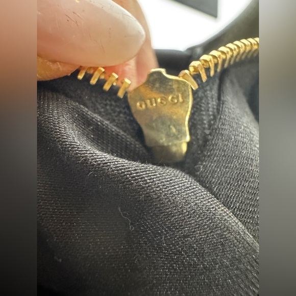 GUCCI Vintage BLACK LEATHER 85TH ANNIVERSARY GG MONOGRAM HOBO BAG - Picture 10 of 15